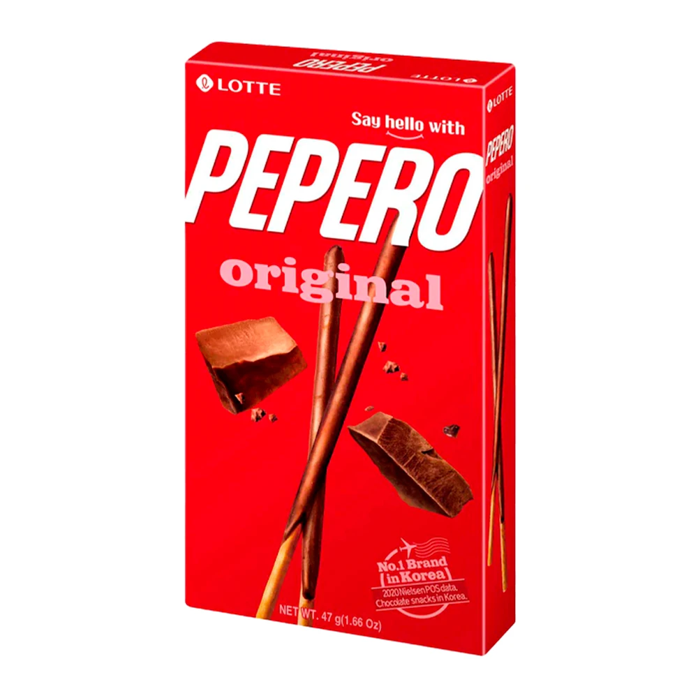 Palitinhos Cobertos Com Chocolate Ao Leite Lotte Peppero 47G