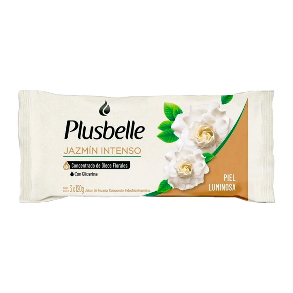 Sabonete Plusbelle Jasmim 3 Unidades Pacote 120G
