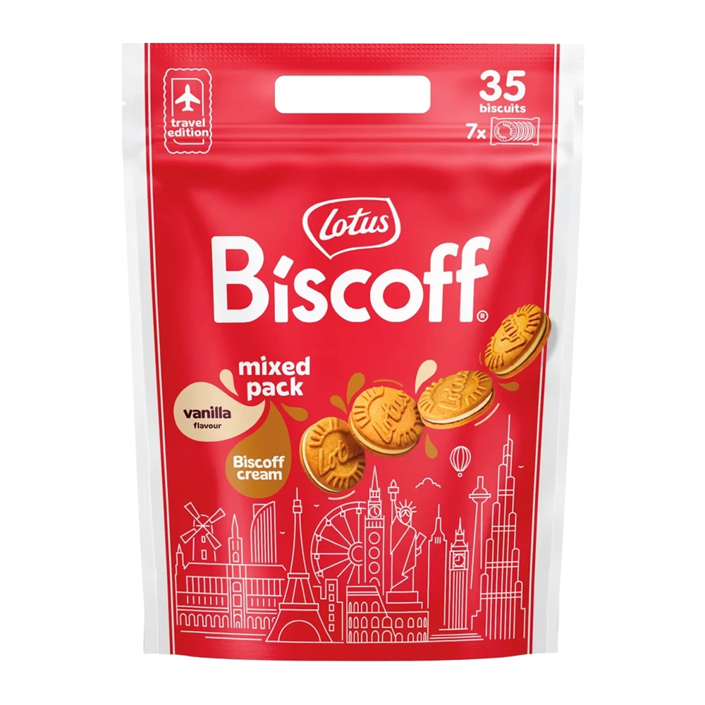 Bolacha Lotus Biscoff Recheio Mix Pacote 350G