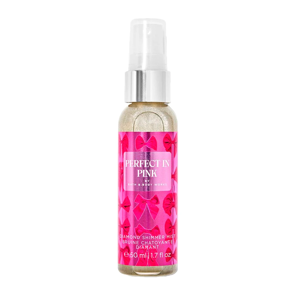 Colônia Corporal Com Brilho Bath & Body Works perfect Pink 50Ml