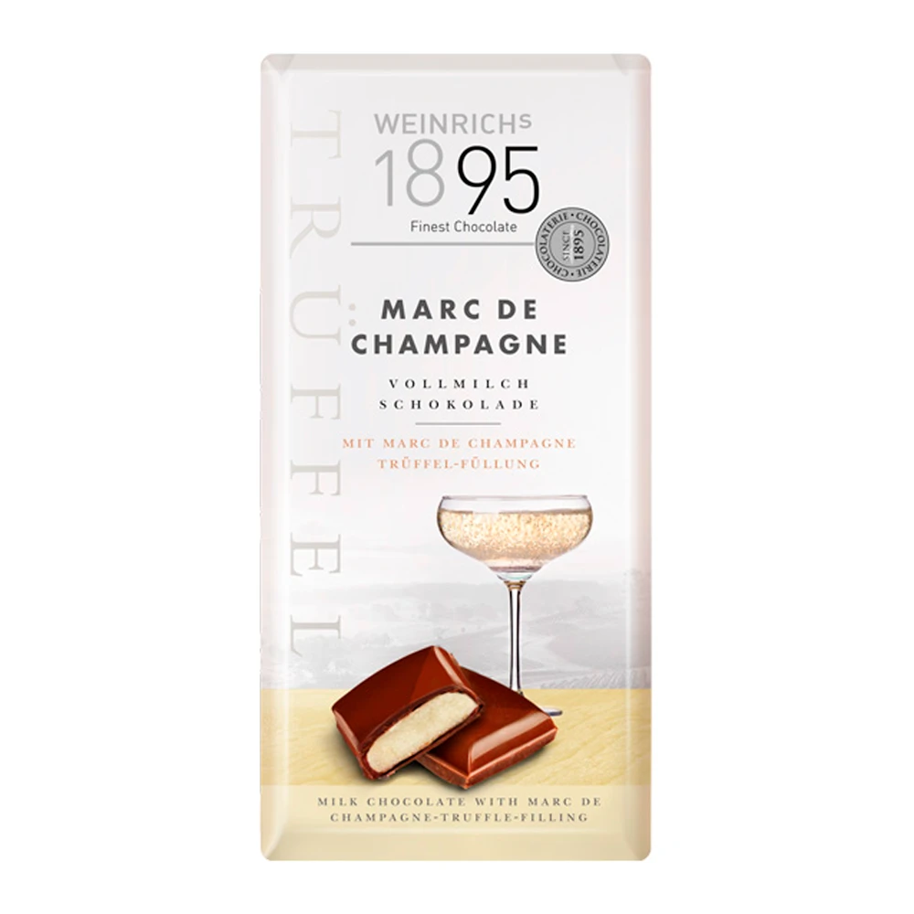 Barra Chocolate Weinrich 1895 Dark 30% Champagne 100G