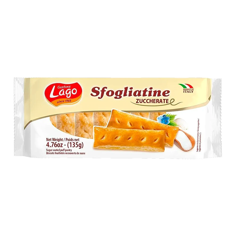 Biscoito Folhado Gastone Lago Pacote 135G