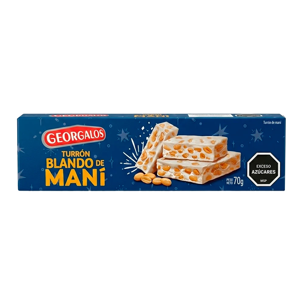 Torrone de Amendoim Georgalos Caixa 70G