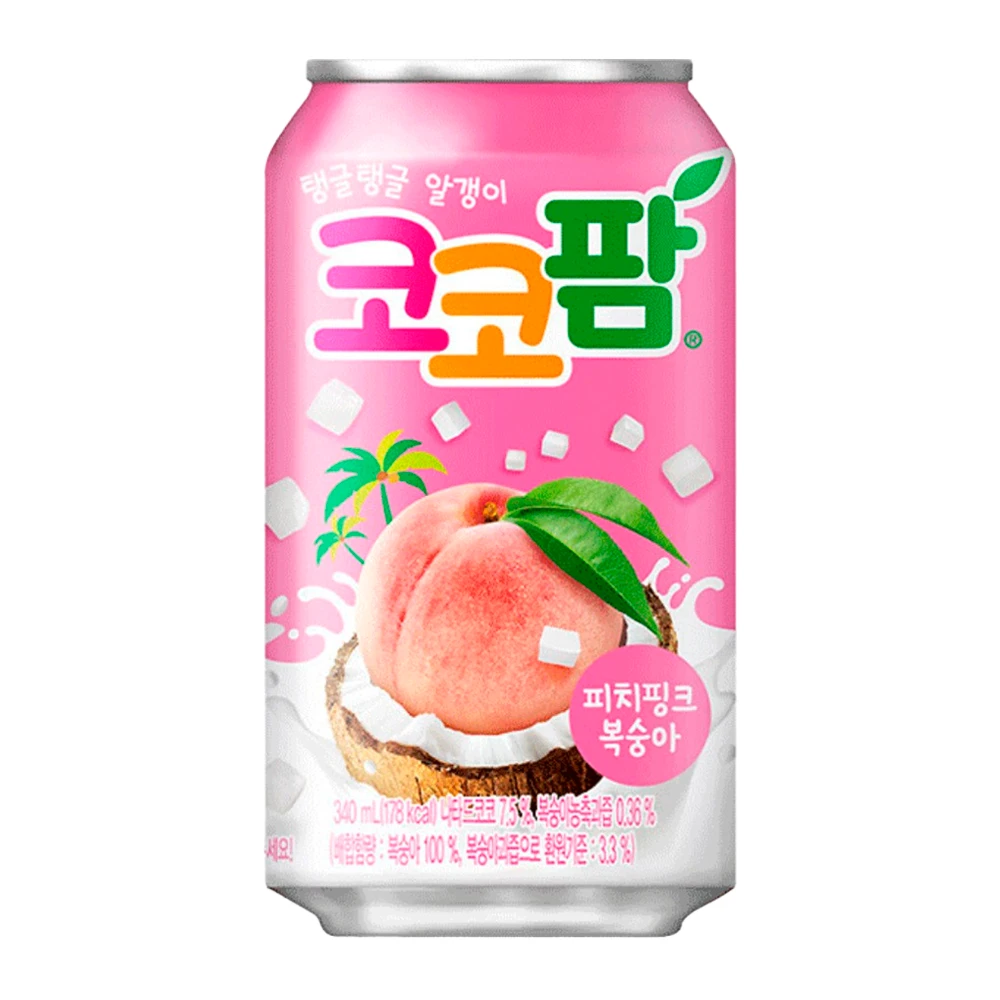 Suco Haitai de Coco e Pêssego Lata 340Ml