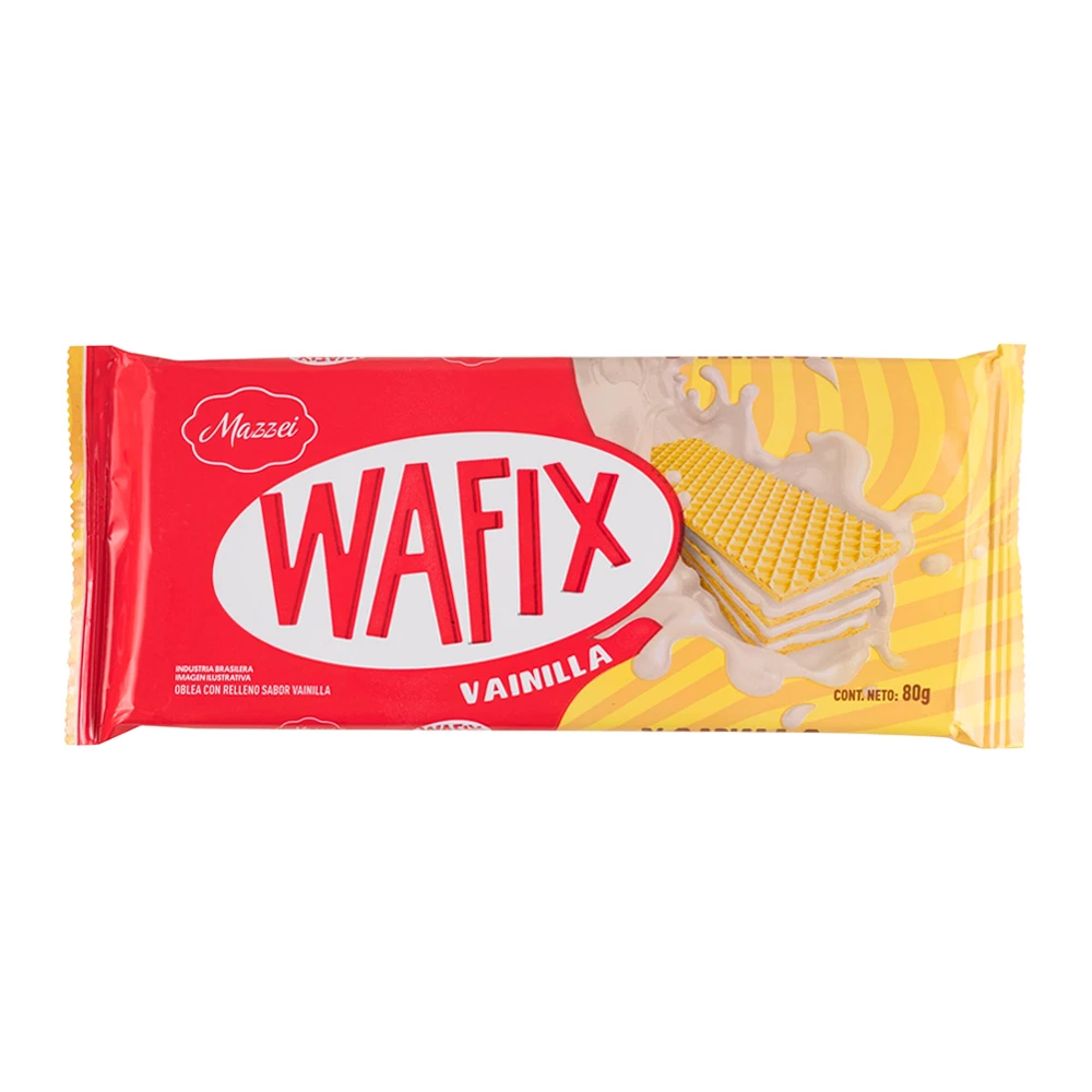 Biscoito Mazzei Wafer Baunilha 80G