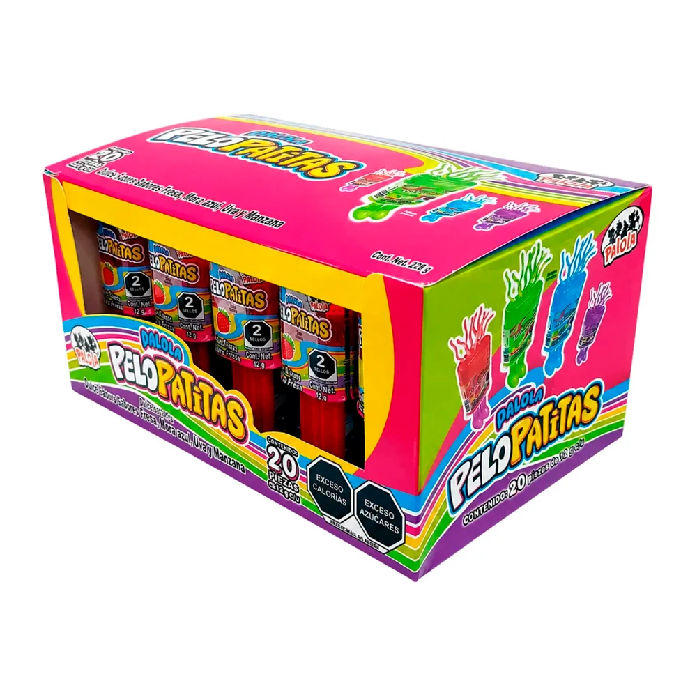 Bala Las Delicias Pelopatitas Caixa 20X12G