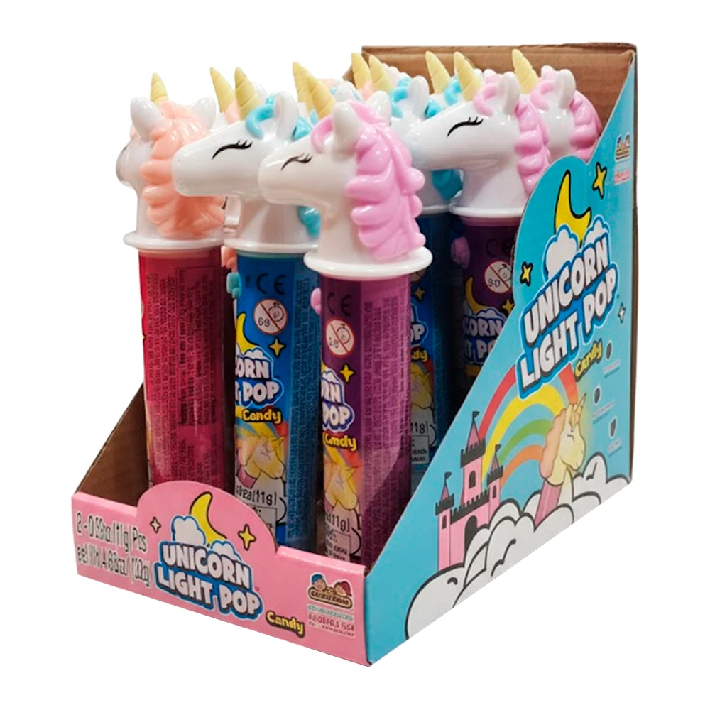 Bala Kidsmania Unicorn Light Pop Caixa 12X11G
