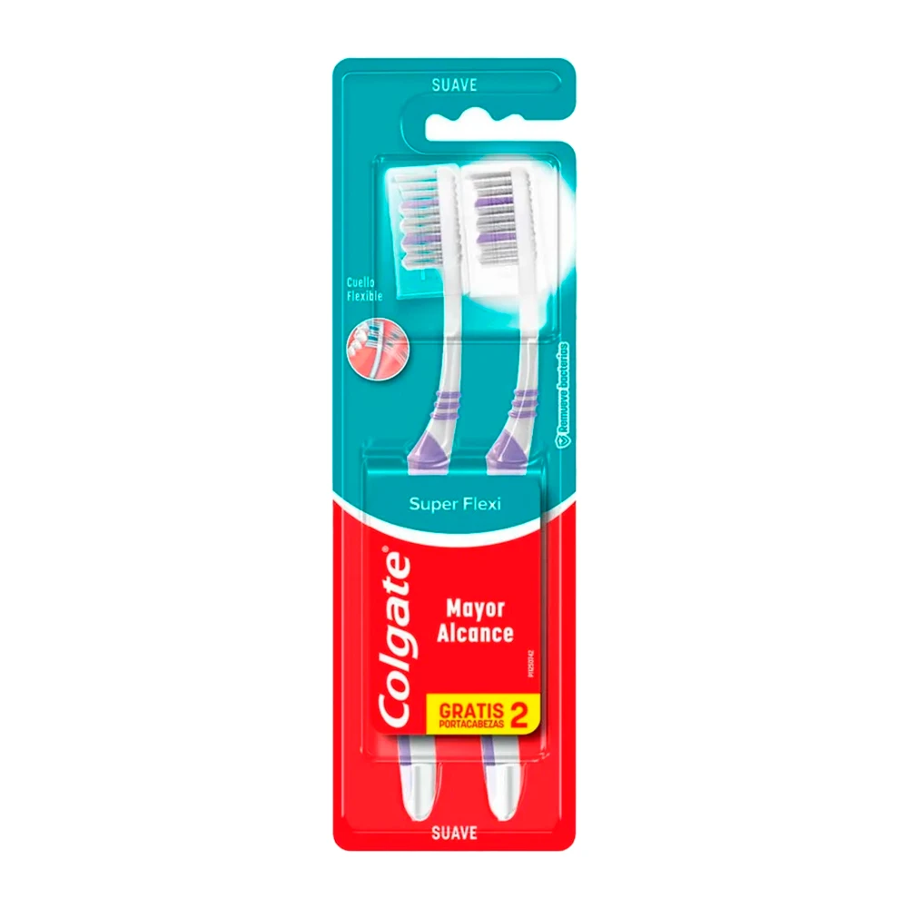 Escova de Dente Colgate Super Flexi 2 Unidades