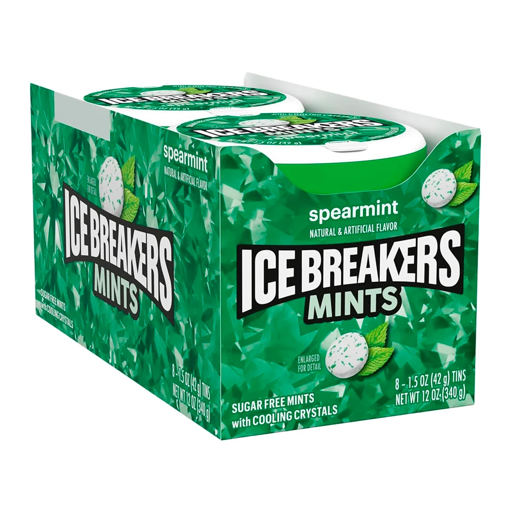 Bala Icebreakers Spearmint Caixa 8X42G