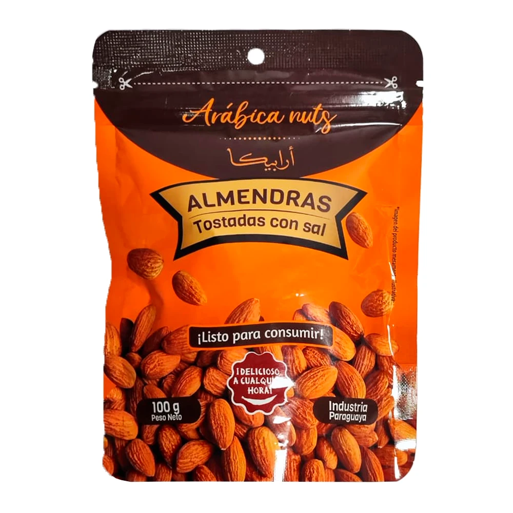 Amêndoas Arabica Nuts Torrado Com Sal Pacote 100G