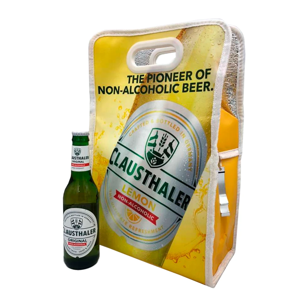 Kit Cerveja Clausthaler Cool Bag  + 8 Long Neck 330Ml Sem álcool