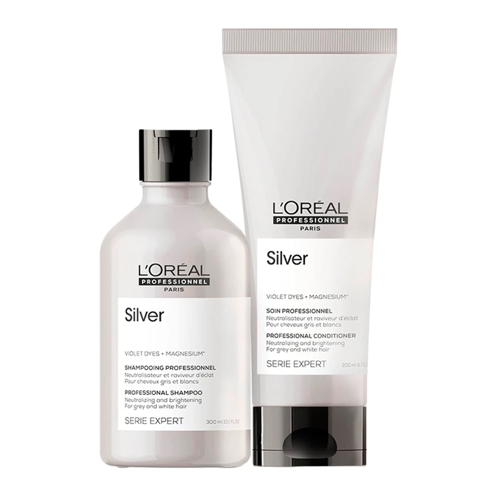 Kit Loreal Shampoo + Condicionador Silver 500Ml