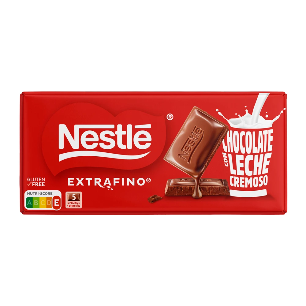 Barra Chocolate Nestle Extrafino Sem Glúten Ao Leite 125G