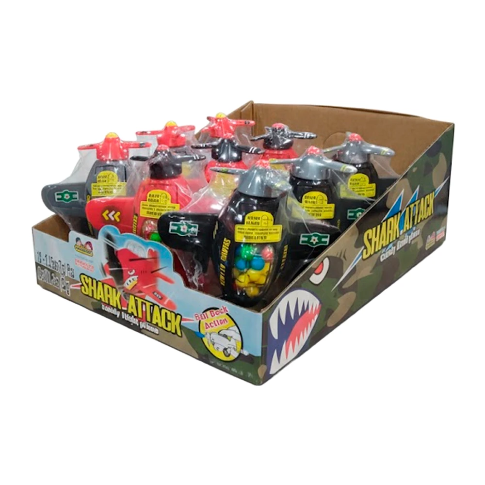 Bala Kidsmania Shark Attack Candy Caixa 12X7G