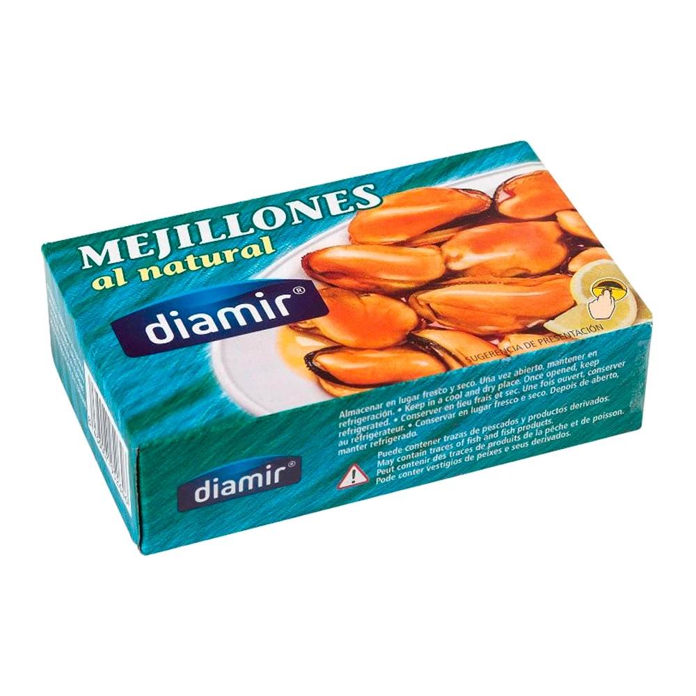 Mexilhões Diamir Ao Natural Lata 111G