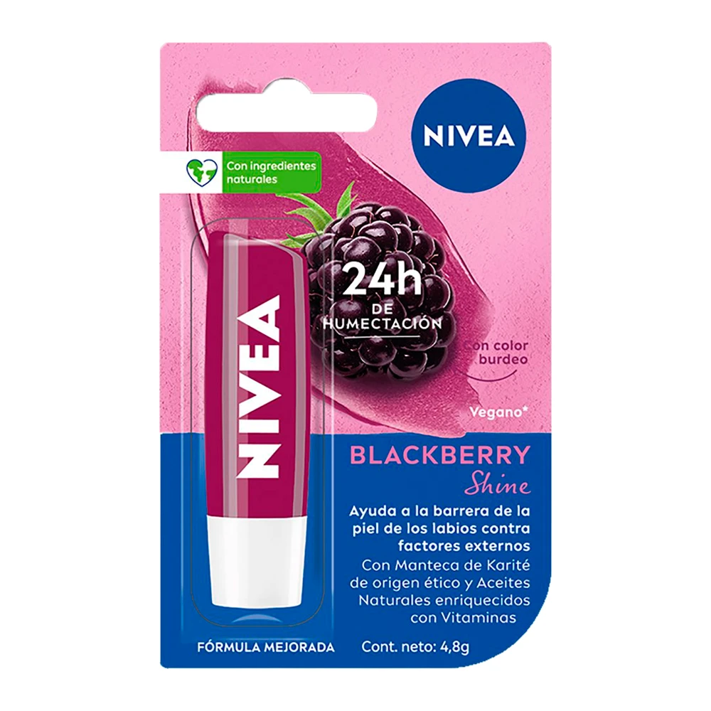 Protetor Labial Nivea Blackberry 4.8Gr