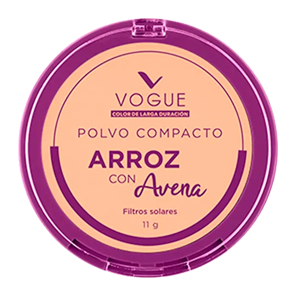 Pó Compacto Vogue Arroz Com Aveia Baunilha 11G