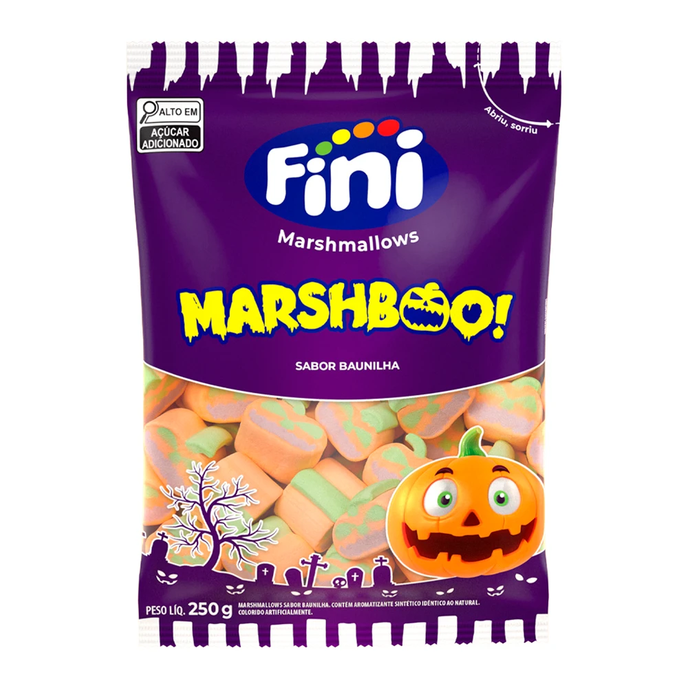 Marshmallow Fini Halloween Pacote 250G