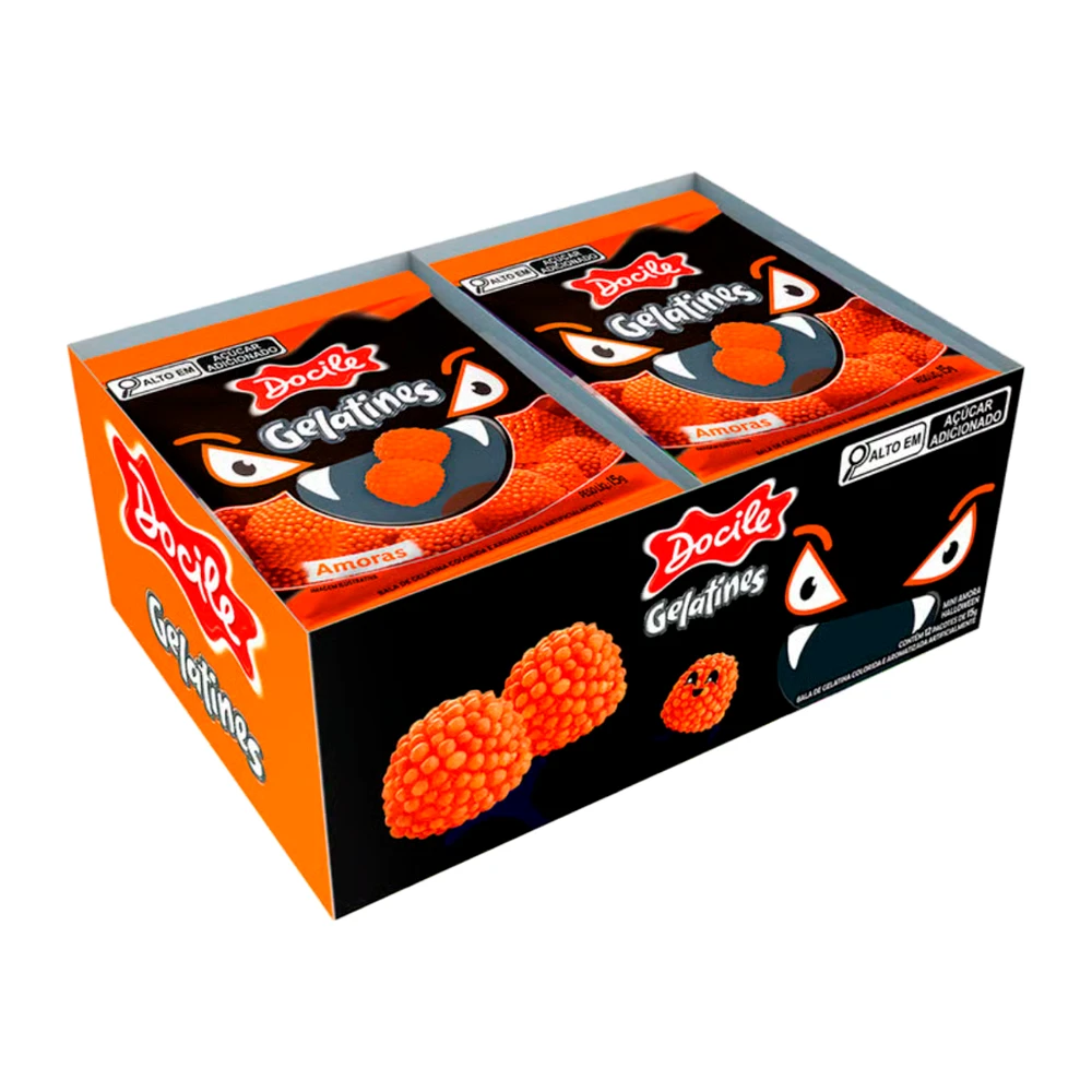 Bala Gelatina Docile Amora Halloween 12X15G
