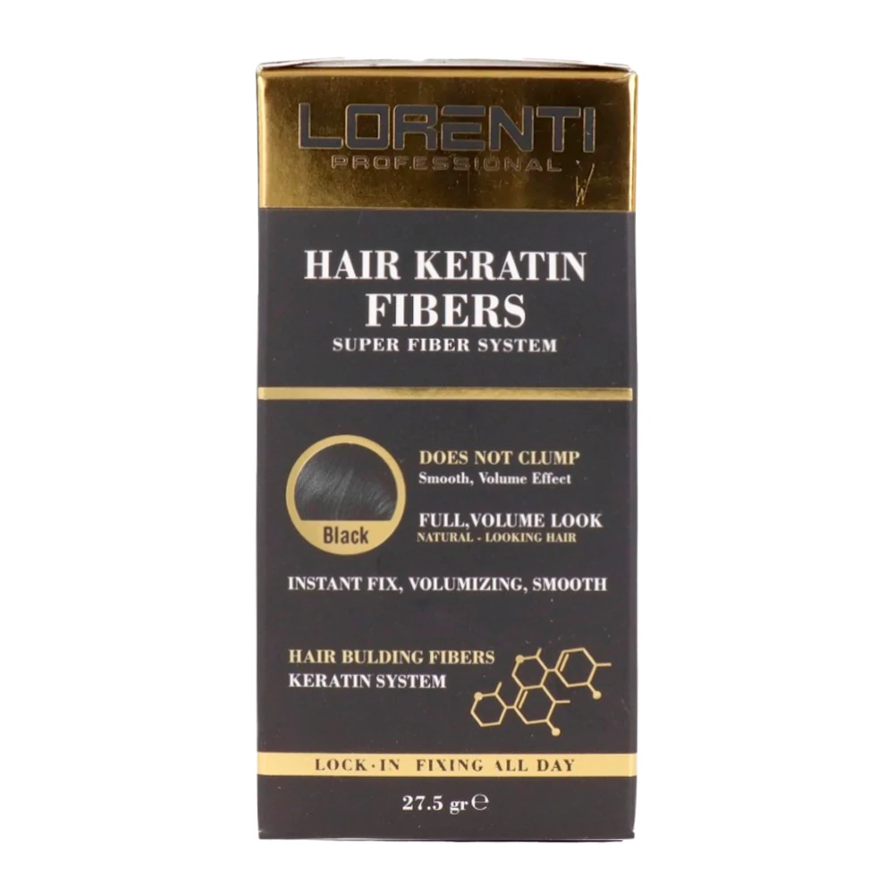 Fibra Capilar Lorenti Hair Keratin Black 27.5G