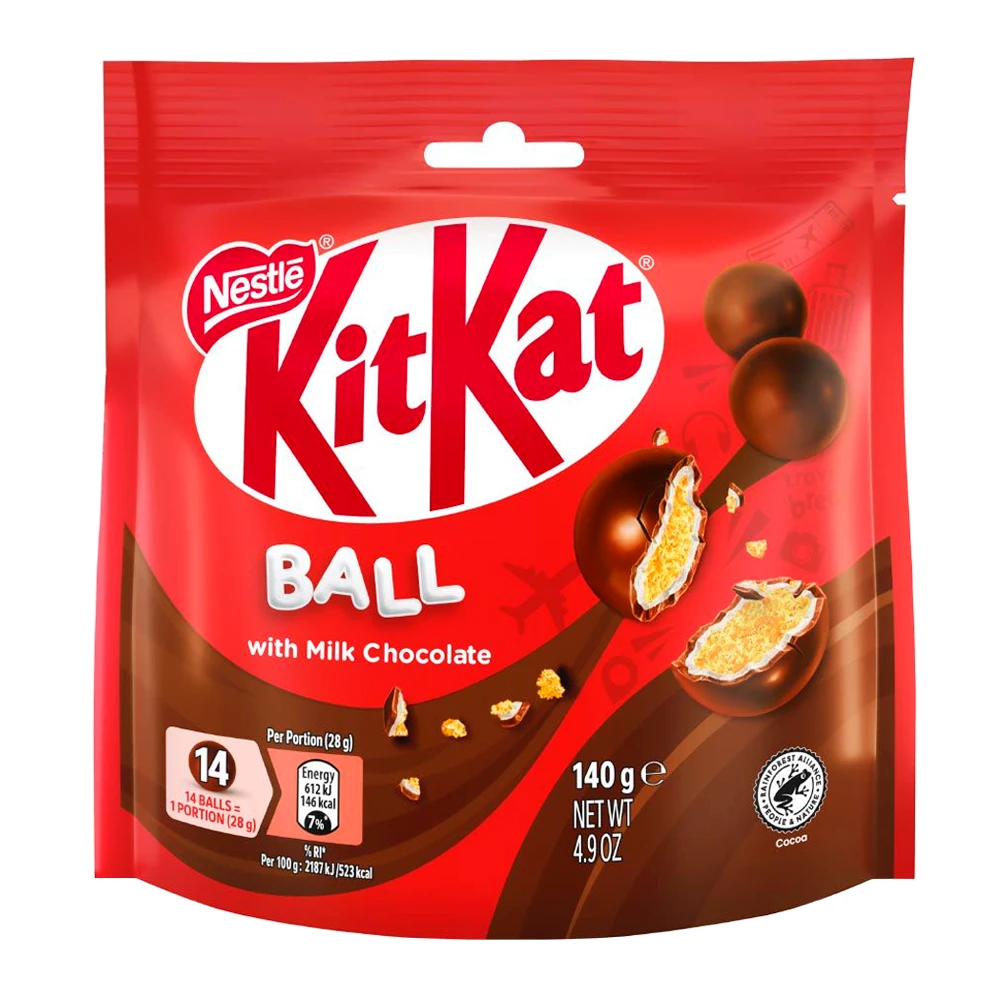 Chocolate Kit Kat Balls Milk Pacote 140G