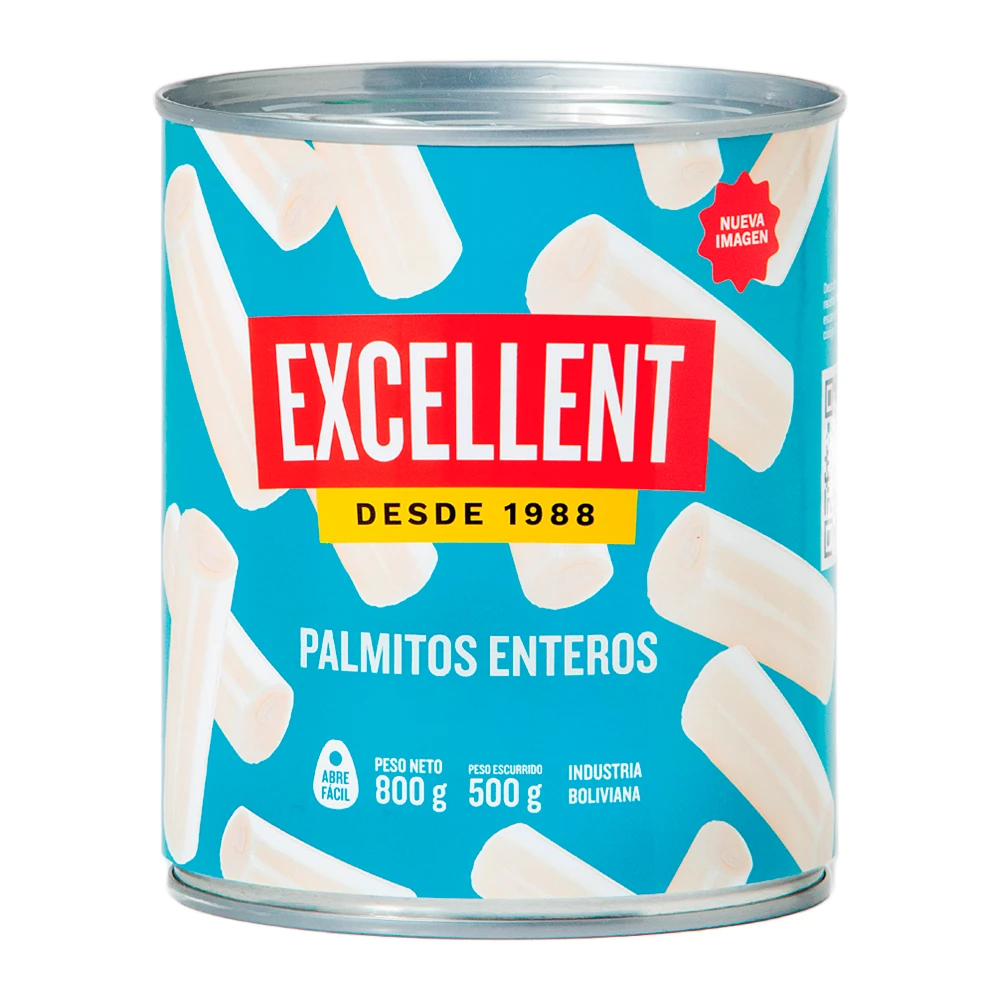 Palmito Excellent Enteiro Lata 500G