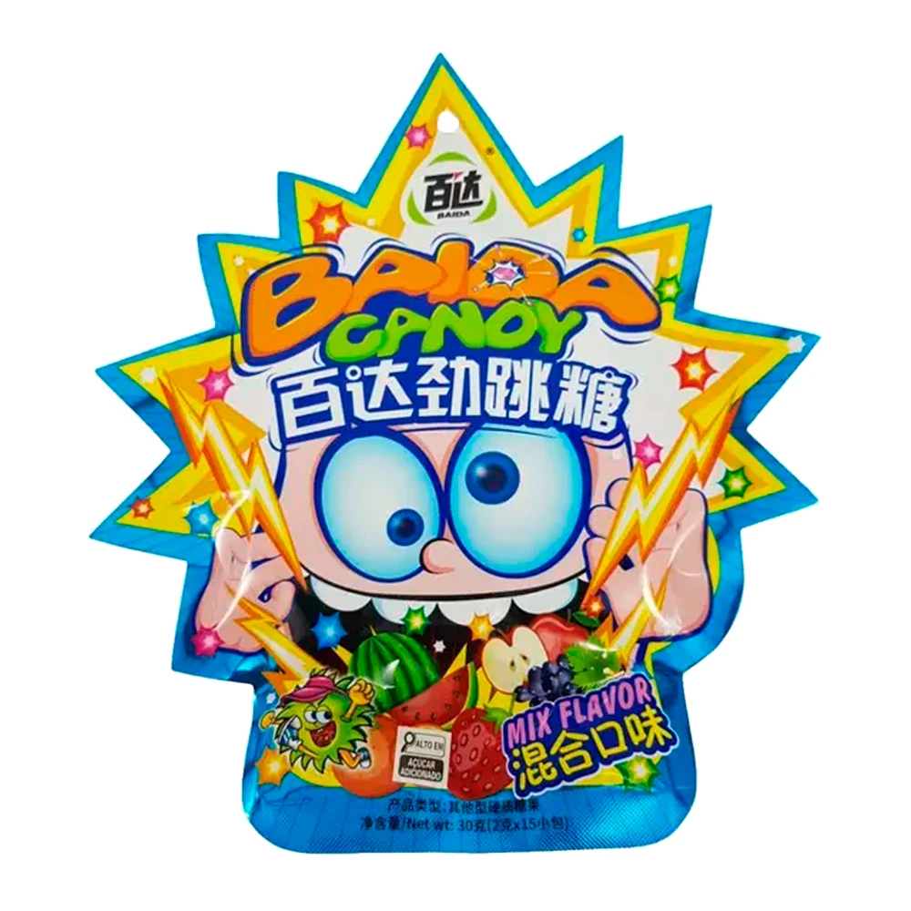 Pirulito Baida Trueno Pop Mix Frutas Pacote 30G