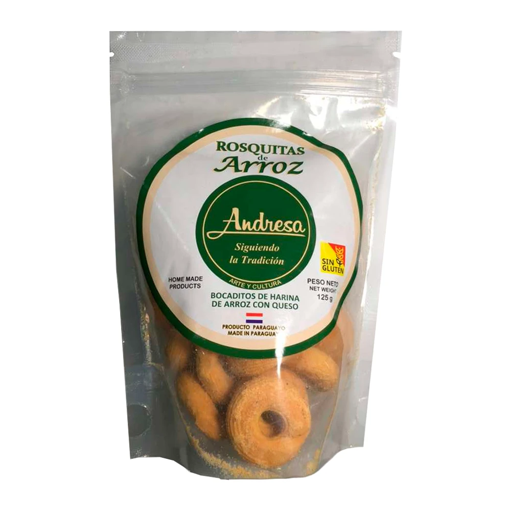 Salgadinho Andresa Rosquinha Arroz Pacote 125G