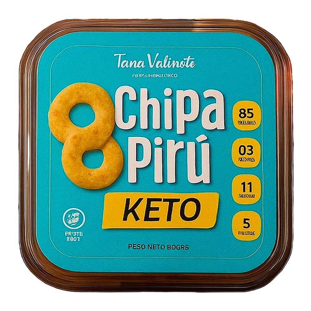 Chipa Piru Tana Valinoti Keto Pacote 60G