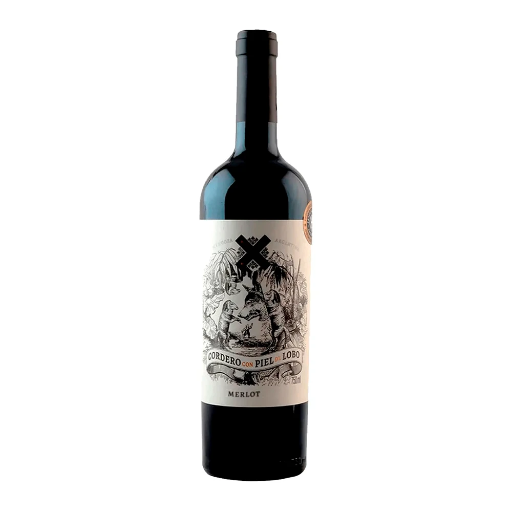 Vinho Argentino Cordero Con Piel de Lobo Merlot garrafa 750ml