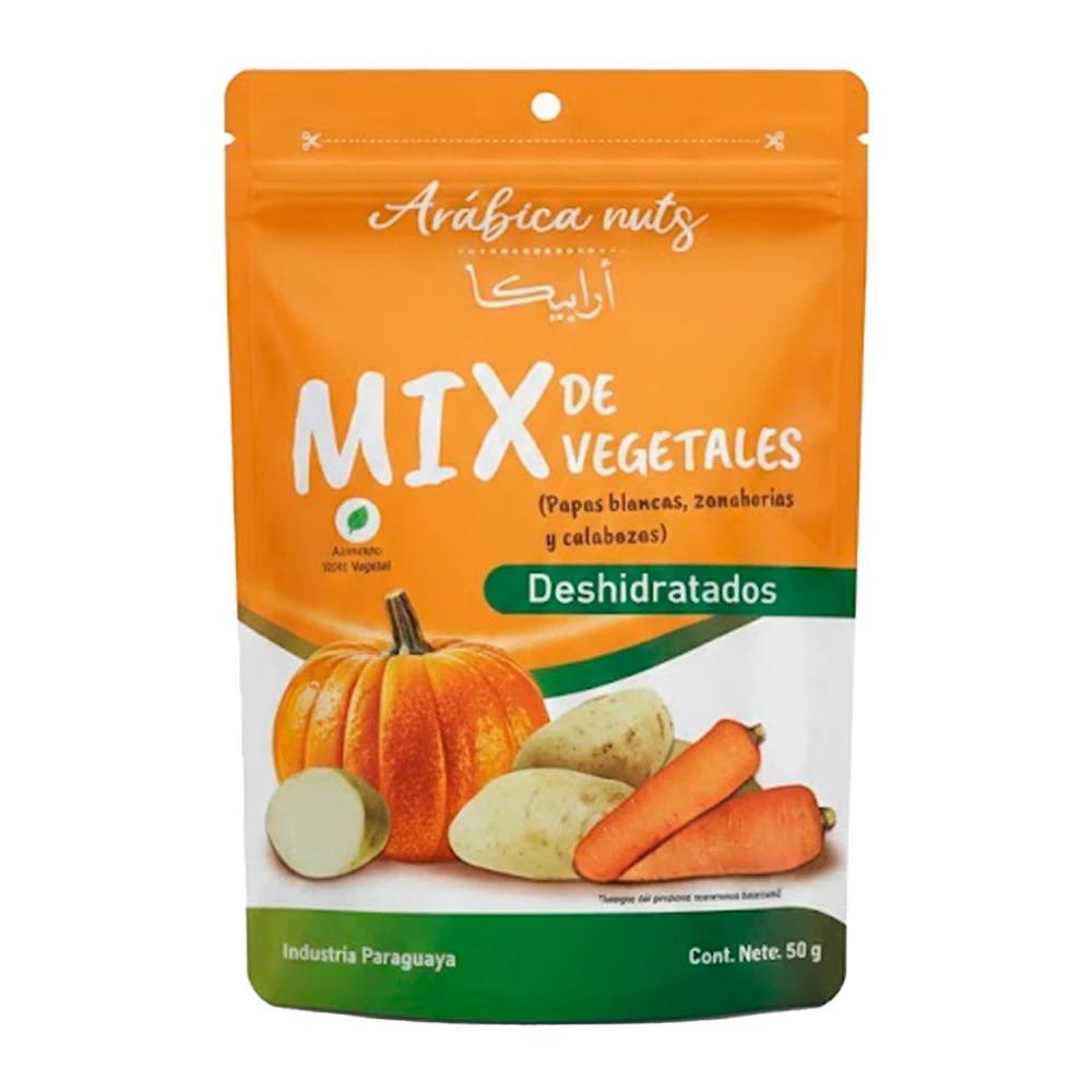 Snack Arabica Nuts Mix de Vegetais Batata, Cenoura, Abóbora Pacote 50G