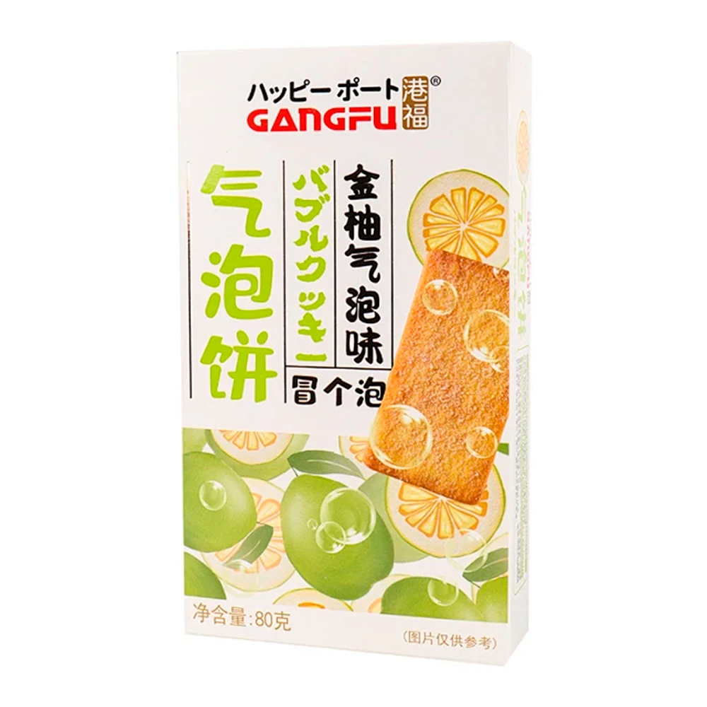 Biscoito Gangfu Toronja Caixa 80G