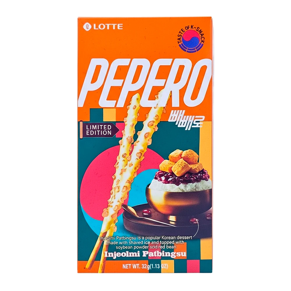 Palitinhos Lotte Pepero Cobertura Sorvete Coreano Caixa 32G