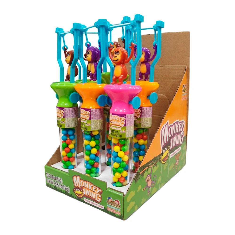 Bala Kidsmania Monkey Swing Candy Caixa 12X13G
