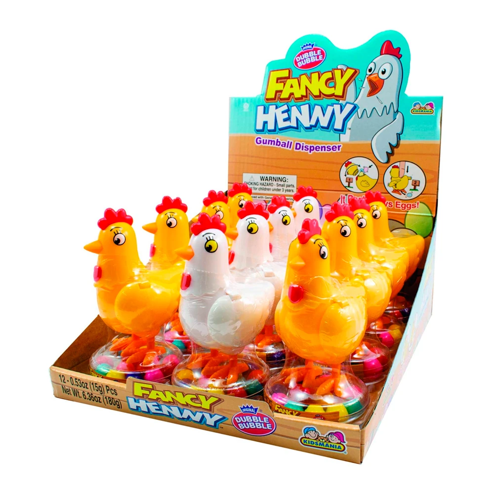 Chiclete Kidsmania Bubble Fancy Henny Caixa 12X15G