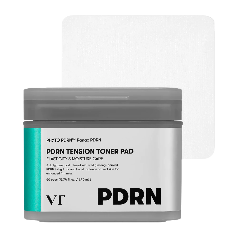 Almofadas Tônicas Vt Cosmetics PDRN Tension Toner Pad 60 Unidades