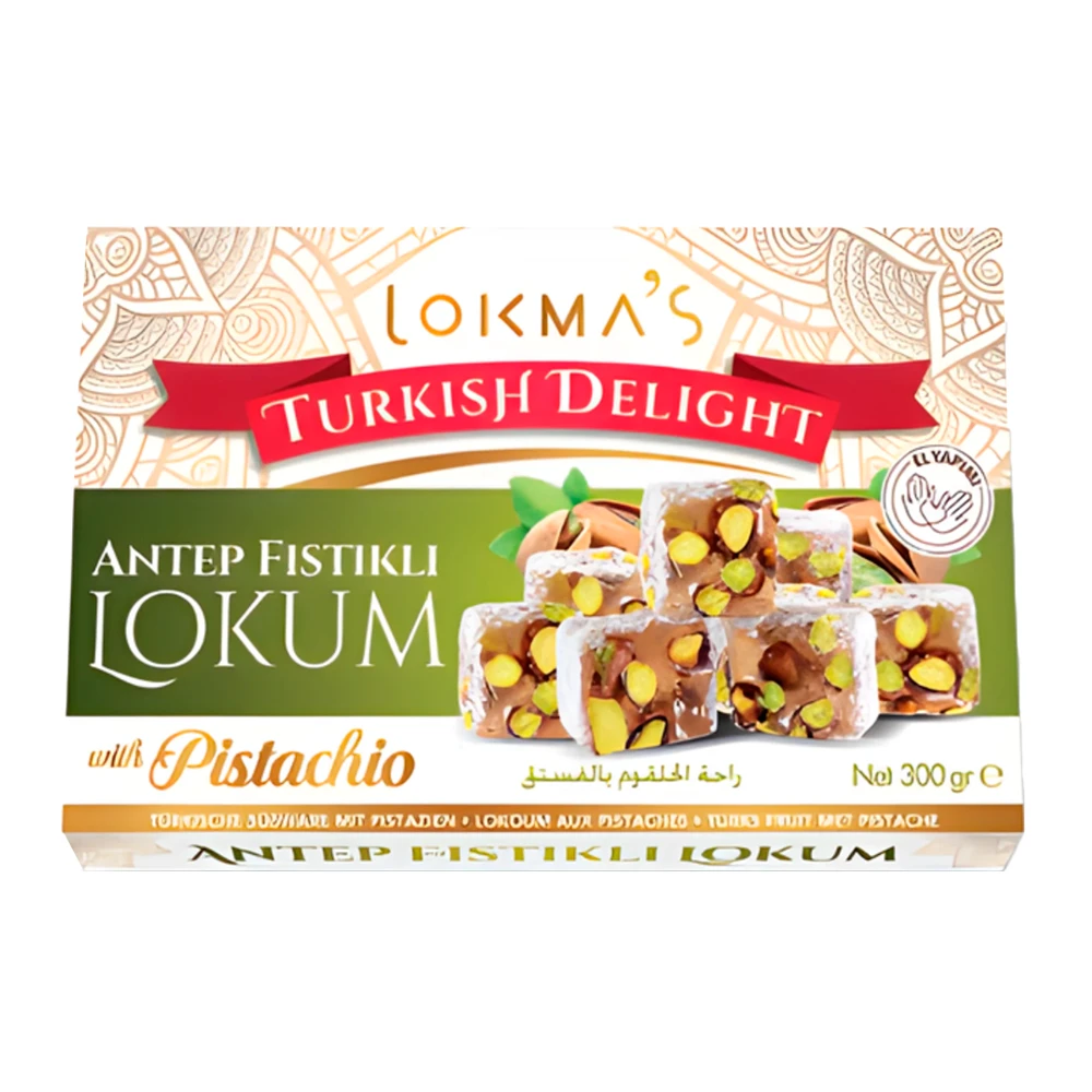 Doce Turco Lokma´s Lokum Pistache Caixa 300G