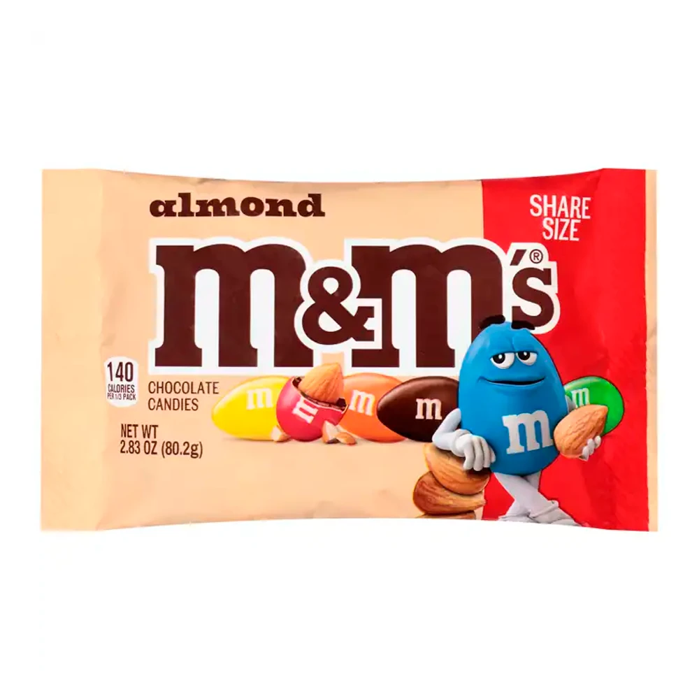 Chocolate Mars M&M Almond Pacote 80.2G