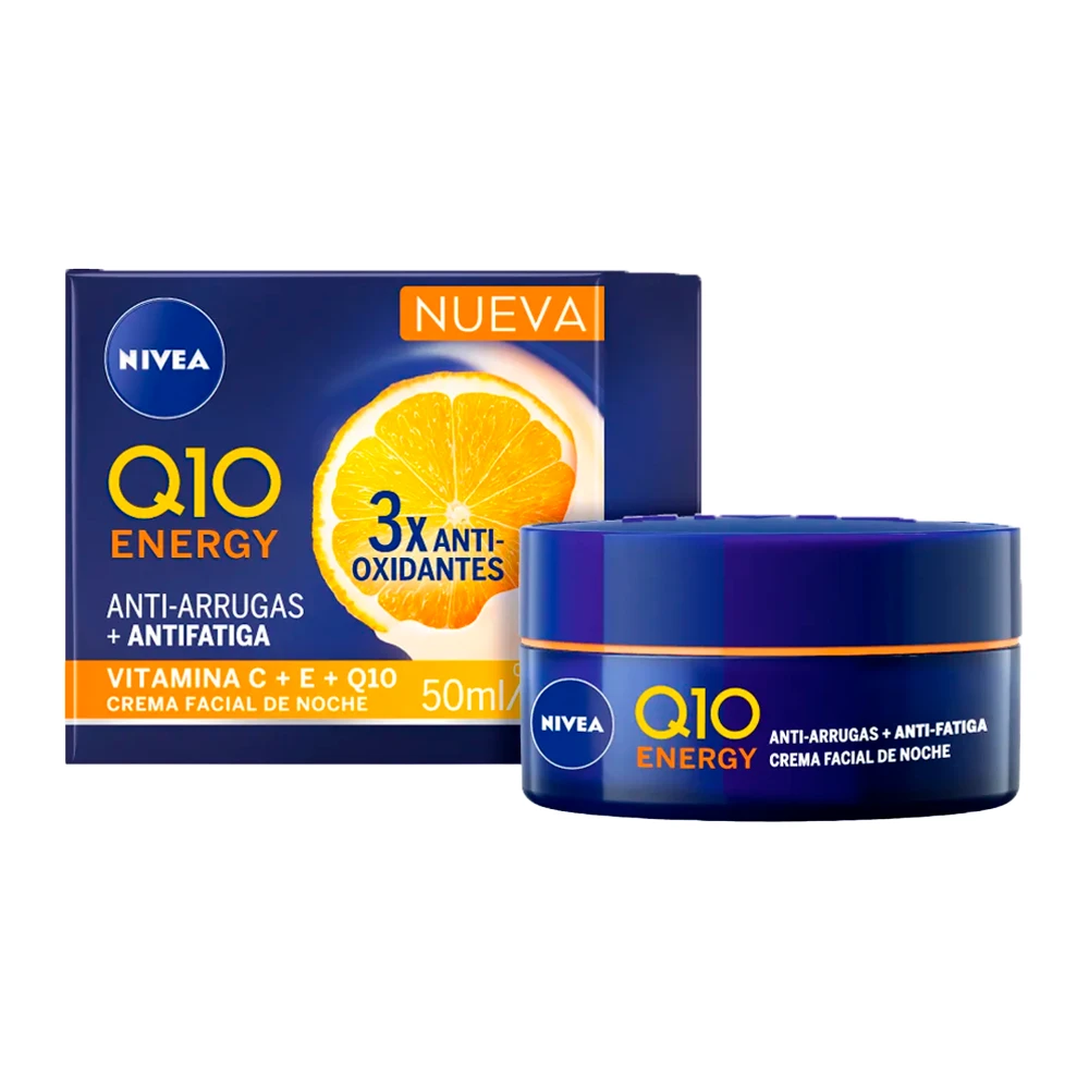 Creme Facial Nivea Q10 Noite + Vitamina C Caixa 50Ml