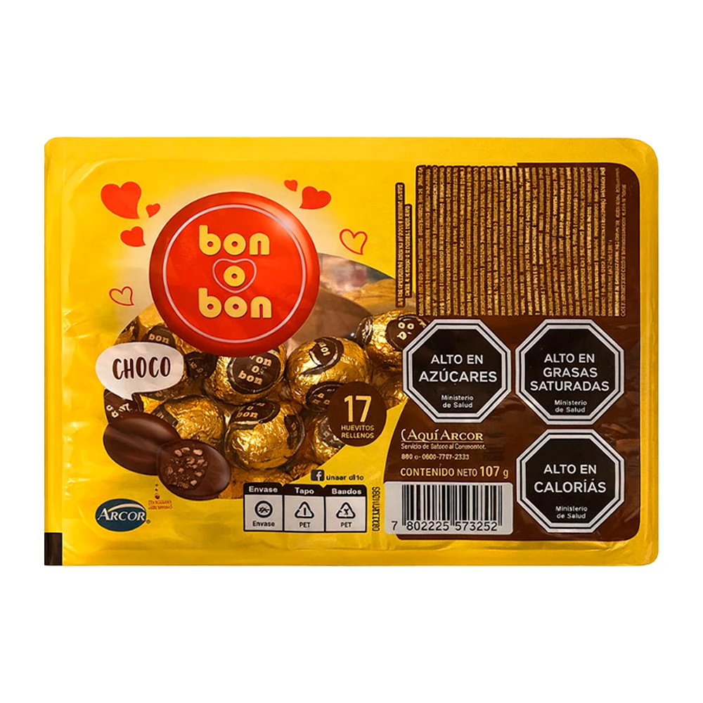 Ovo Páscoa Arcor Bon o Bon 107G