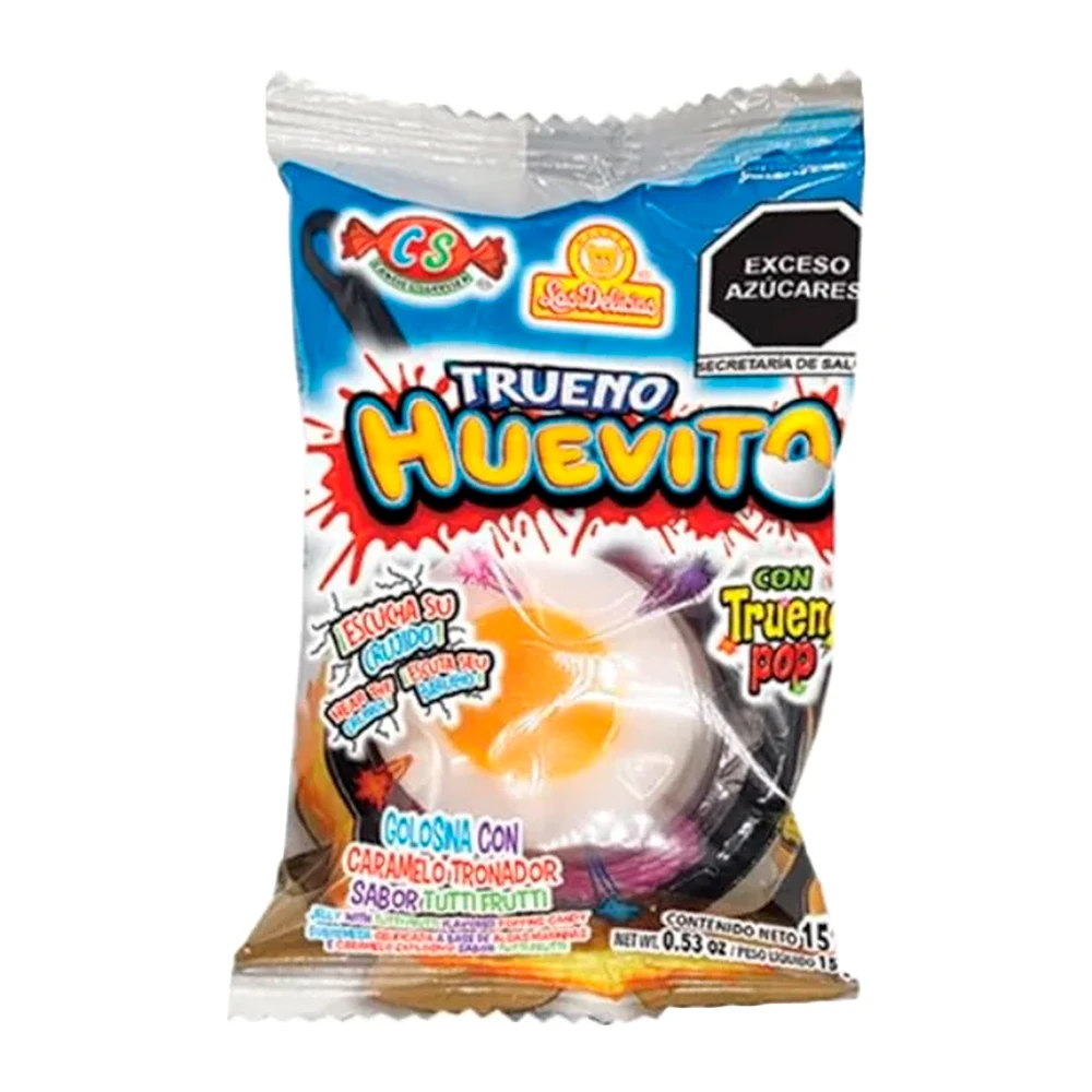 Mini Gelatina Docile Huevito Trueno Caixa Com 12X24G