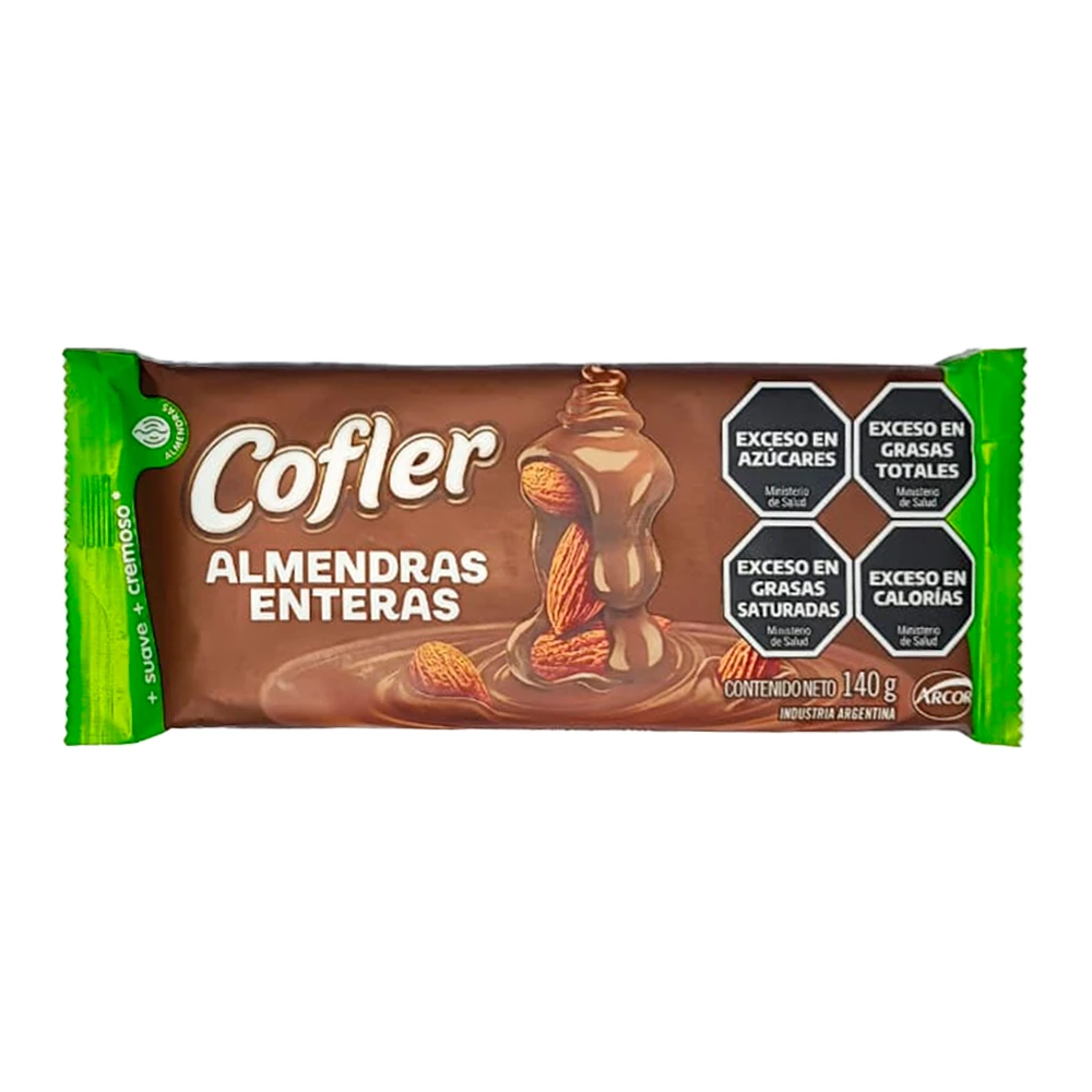 Barra Chocolate Arcor Cofler Amêndoas Inteiras 140G