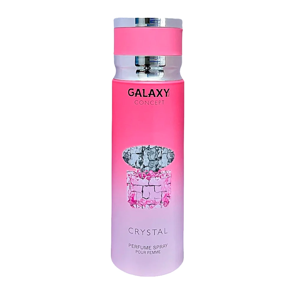 Desodorante Perfumado Feminino Galaxy Crystal Aerosol 200Ml