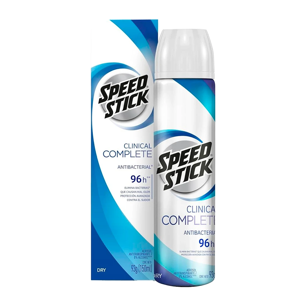 Desodorante Speed Stick Men Clinical Dry Aerossol 150Ml