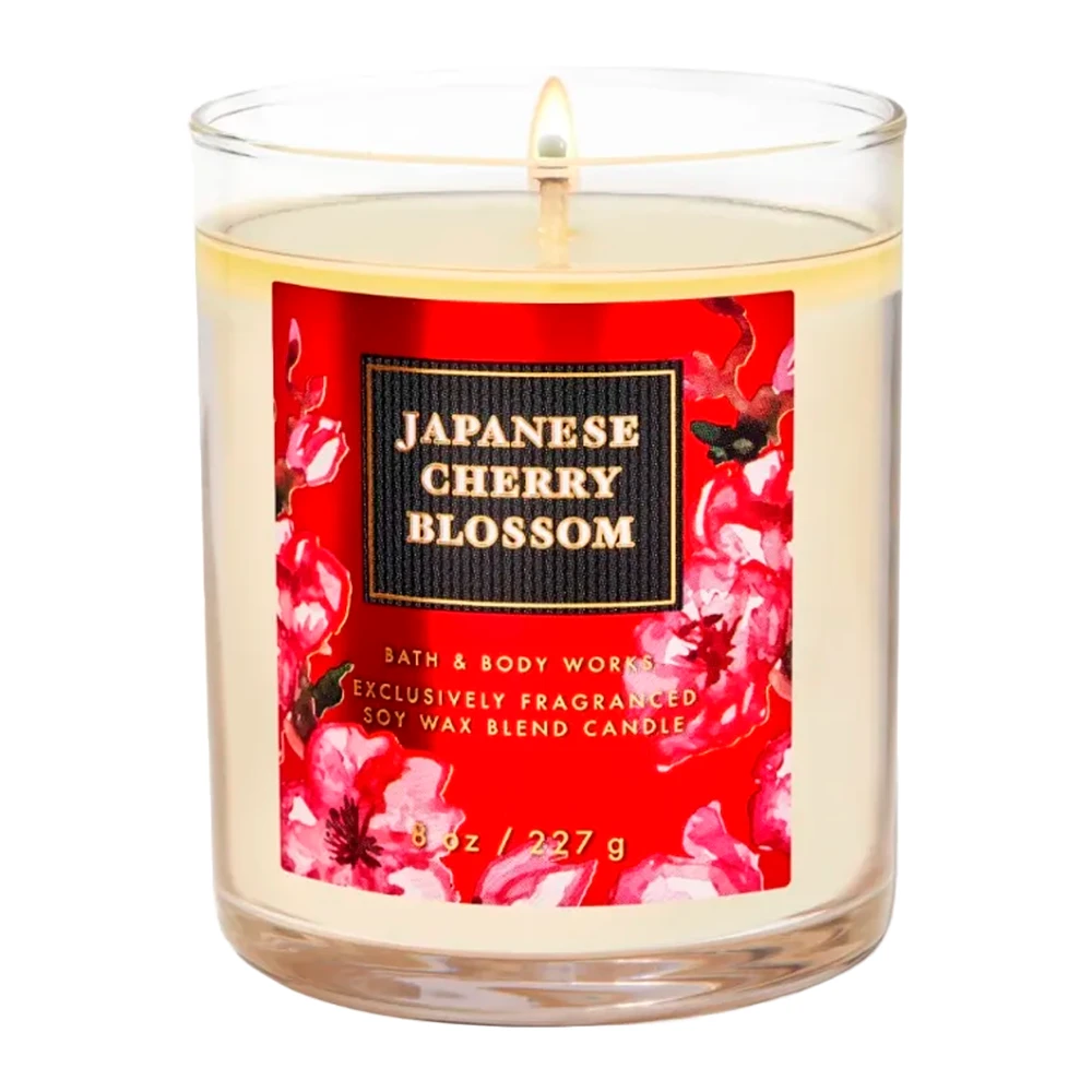 Vela Aromática Bath & Body Works Japonese Cherry Blossom 227G
