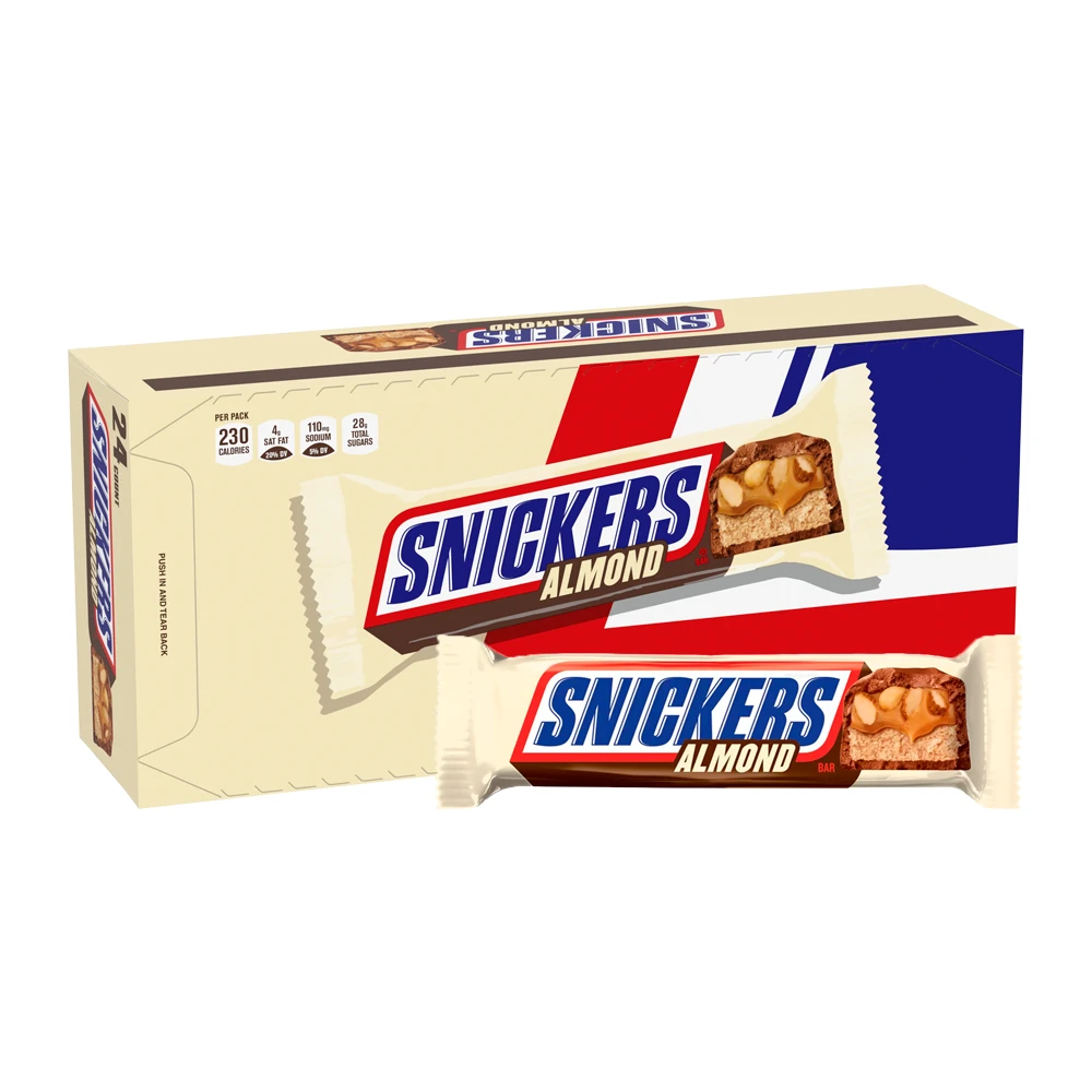 Chocolate Mars Snickers Almond Caixa 24X49G