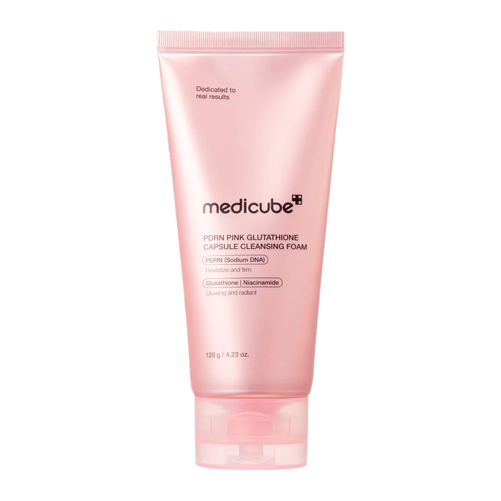Sabonete Facial Medicube Pdrn Pink Glutathione Capsule Cleansing Foam 120G