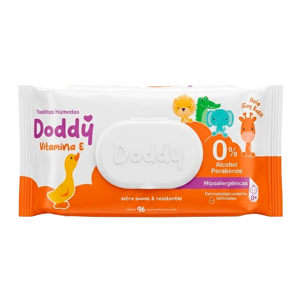 Lenço Umedecido Doddy Baby Vitamina e 100 Unidades