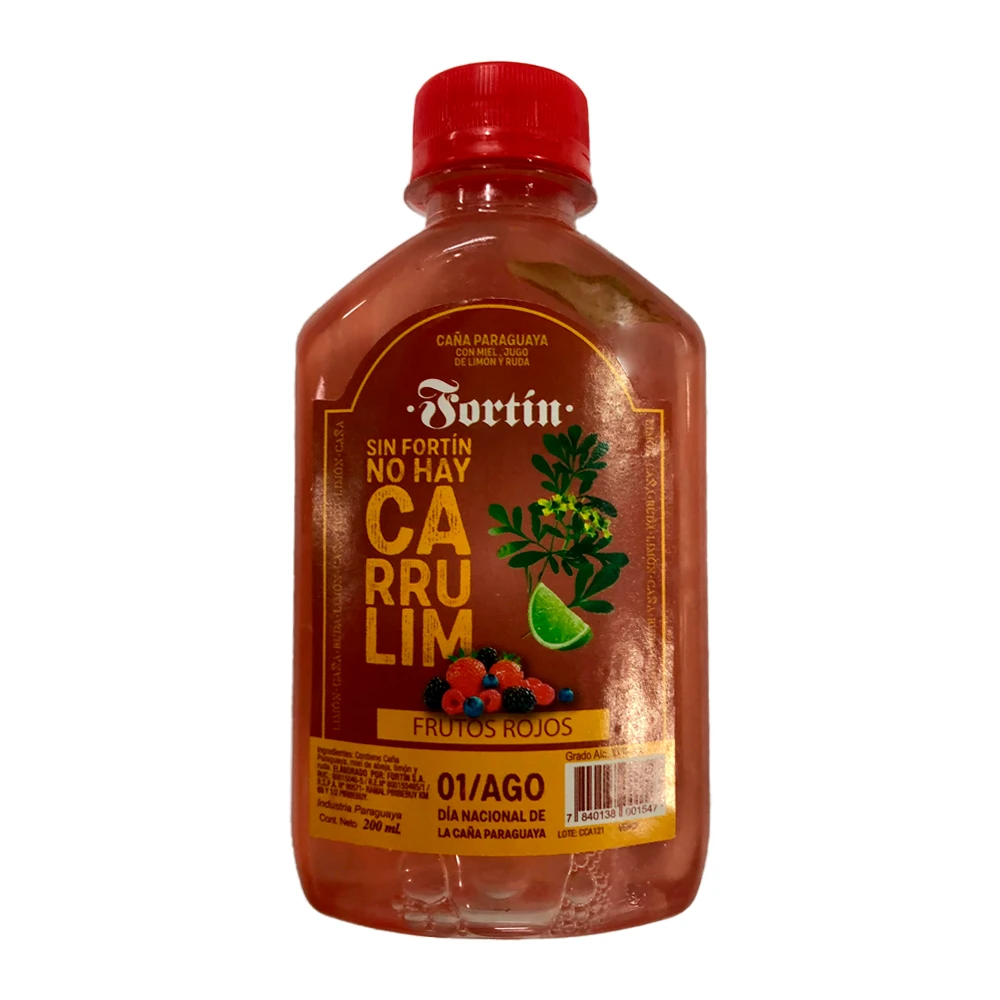 Cachaça Carrulim Fortin Frutas Vermelhas Pet 200Ml