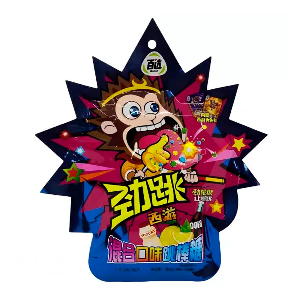 Pirulito Baida Candy+Trueno Pop Mix Frutas Pacote 30G